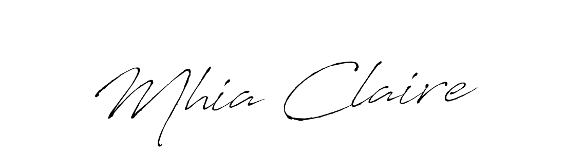 Antro_Vectra is a professional signature style that is perfect for those who want to add a touch of class to their signature. It is also a great choice for those who want to make their signature more unique. Get Mhia Claire name to fancy signature for free. Mhia Claire signature style 6 images and pictures png