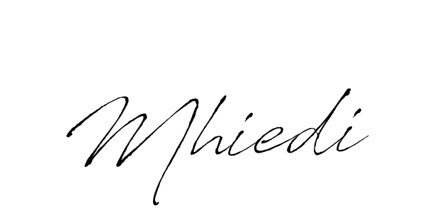 The best way (Antro_Vectra) to make a short signature is to pick only two or three words in your name. The name Mhiedi include a total of six letters. For converting this name. Mhiedi signature style 6 images and pictures png