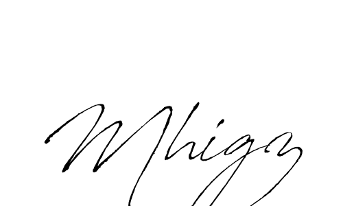 Mhigz stylish signature style. Best Handwritten Sign (Antro_Vectra) for my name. Handwritten Signature Collection Ideas for my name Mhigz. Mhigz signature style 6 images and pictures png