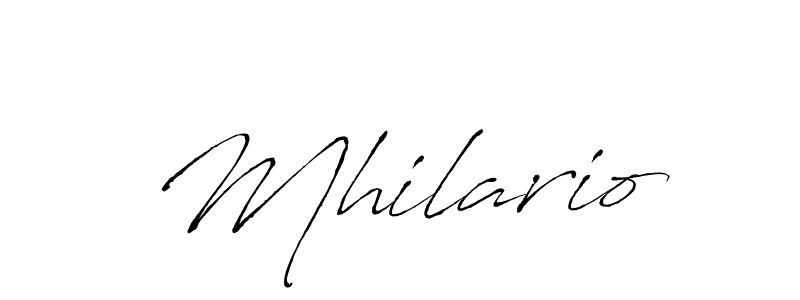 You should practise on your own different ways (Antro_Vectra) to write your name (Mhilario) in signature. don't let someone else do it for you. Mhilario signature style 6 images and pictures png