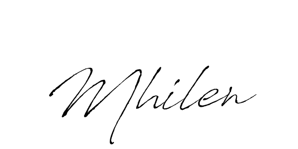 Also we have Mhilen name is the best signature style. Create professional handwritten signature collection using Antro_Vectra autograph style. Mhilen signature style 6 images and pictures png