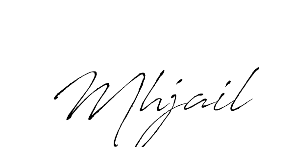 Design your own signature with our free online signature maker. With this signature software, you can create a handwritten (Antro_Vectra) signature for name Mhjail. Mhjail signature style 6 images and pictures png