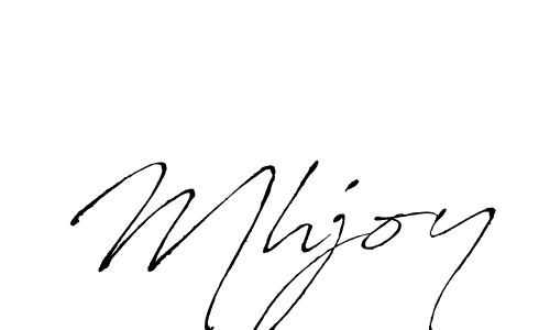 Use a signature maker to create a handwritten signature online. With this signature software, you can design (Antro_Vectra) your own signature for name Mhjoy. Mhjoy signature style 6 images and pictures png