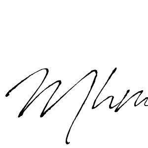 How to make Mhm signature? Antro_Vectra is a professional autograph style. Create handwritten signature for Mhm name. Mhm signature style 6 images and pictures png