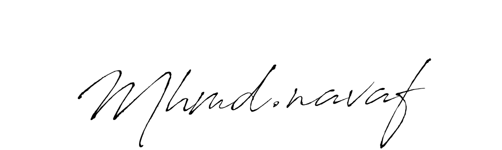 Create a beautiful signature design for name Mhmd.navaf. With this signature (Antro_Vectra) fonts, you can make a handwritten signature for free. Mhmd.navaf signature style 6 images and pictures png