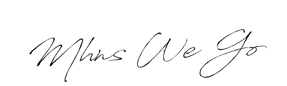 Also You can easily find your signature by using the search form. We will create Mhns We Go name handwritten signature images for you free of cost using Antro_Vectra sign style. Mhns We Go signature style 6 images and pictures png