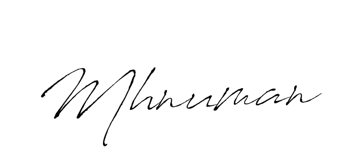 Antro_Vectra is a professional signature style that is perfect for those who want to add a touch of class to their signature. It is also a great choice for those who want to make their signature more unique. Get Mhnuman name to fancy signature for free. Mhnuman signature style 6 images and pictures png