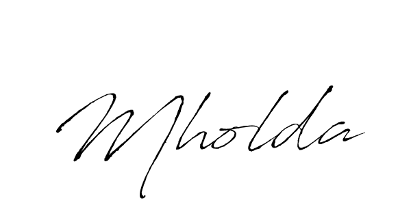 Use a signature maker to create a handwritten signature online. With this signature software, you can design (Antro_Vectra) your own signature for name Mholda. Mholda signature style 6 images and pictures png
