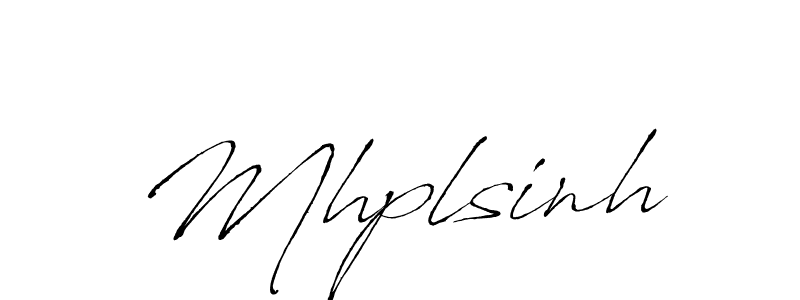 Design your own signature with our free online signature maker. With this signature software, you can create a handwritten (Antro_Vectra) signature for name Mhplsinh. Mhplsinh signature style 6 images and pictures png