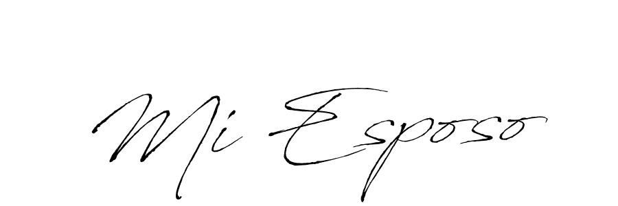 Make a beautiful signature design for name Mi Esposo. With this signature (Antro_Vectra) style, you can create a handwritten signature for free. Mi Esposo signature style 6 images and pictures png