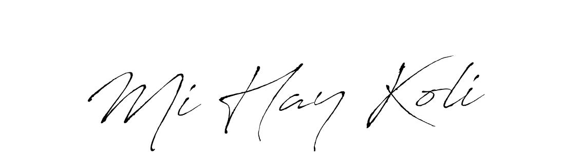 Make a short Mi Hay Koli signature style. Manage your documents anywhere anytime using Antro_Vectra. Create and add eSignatures, submit forms, share and send files easily. Mi Hay Koli signature style 6 images and pictures png
