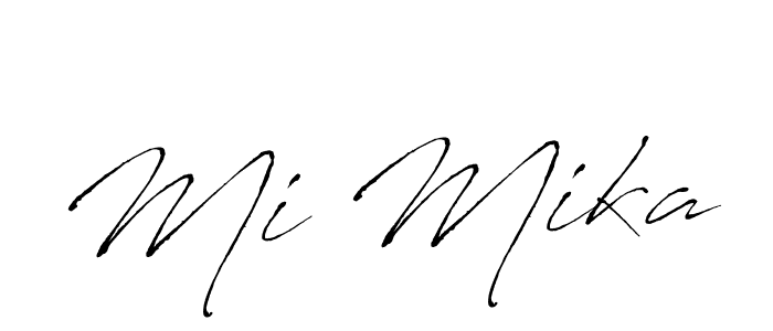 Also You can easily find your signature by using the search form. We will create Mi Mika name handwritten signature images for you free of cost using Antro_Vectra sign style. Mi Mika signature style 6 images and pictures png