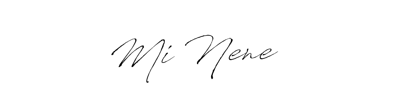Also we have Mi Nene ❤️ name is the best signature style. Create professional handwritten signature collection using Antro_Vectra autograph style. Mi Nene ❤️ signature style 6 images and pictures png