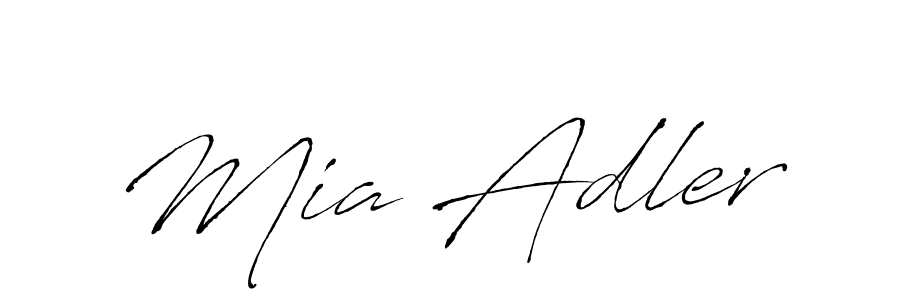 Use a signature maker to create a handwritten signature online. With this signature software, you can design (Antro_Vectra) your own signature for name Mia Adler. Mia Adler signature style 6 images and pictures png