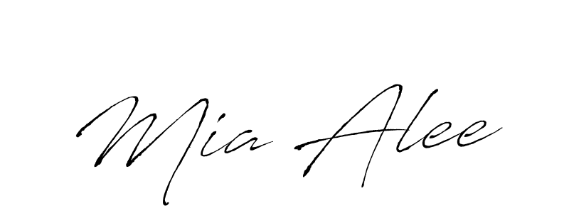 Create a beautiful signature design for name Mia Alee. With this signature (Antro_Vectra) fonts, you can make a handwritten signature for free. Mia Alee signature style 6 images and pictures png