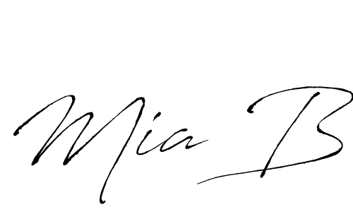 Make a beautiful signature design for name Mia B. With this signature (Antro_Vectra) style, you can create a handwritten signature for free. Mia B signature style 6 images and pictures png