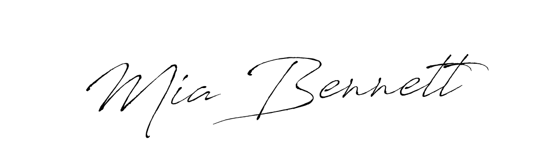 Use a signature maker to create a handwritten signature online. With this signature software, you can design (Antro_Vectra) your own signature for name Mia Bennett. Mia Bennett signature style 6 images and pictures png