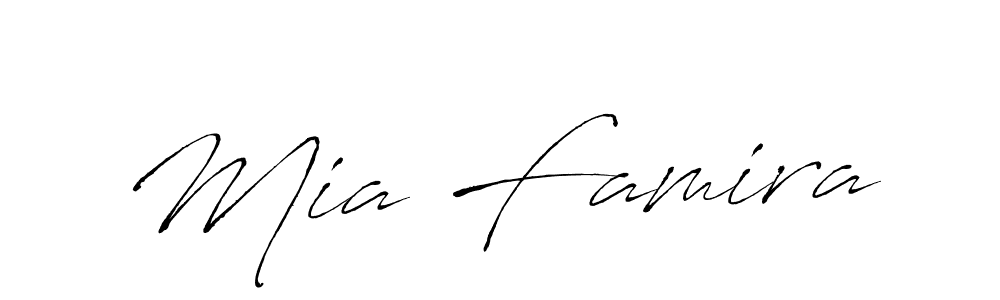 You should practise on your own different ways (Antro_Vectra) to write your name (Mia Famira) in signature. don't let someone else do it for you. Mia Famira signature style 6 images and pictures png