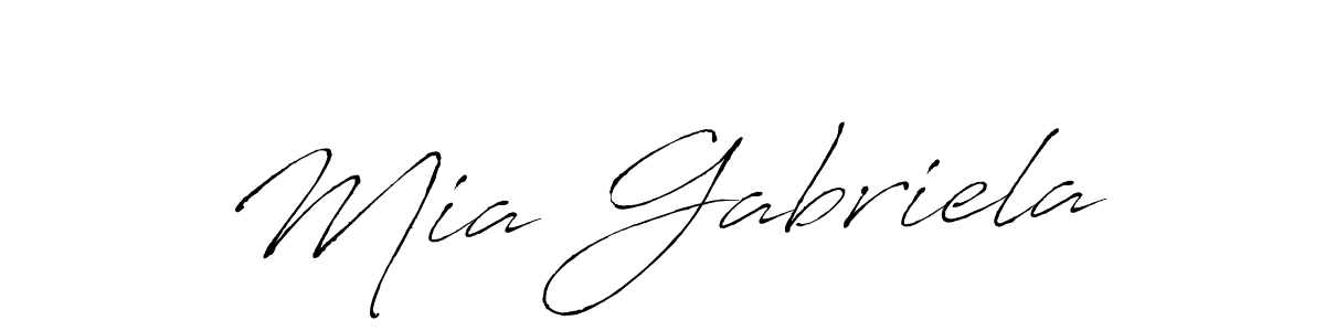 Use a signature maker to create a handwritten signature online. With this signature software, you can design (Antro_Vectra) your own signature for name Mia Gabriela. Mia Gabriela signature style 6 images and pictures png