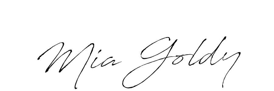 Create a beautiful signature design for name Mia Goldy. With this signature (Antro_Vectra) fonts, you can make a handwritten signature for free. Mia Goldy signature style 6 images and pictures png