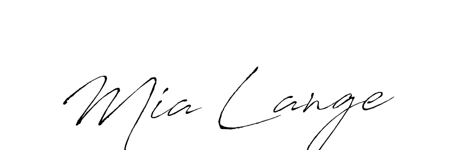 Similarly Antro_Vectra is the best handwritten signature design. Signature creator online .You can use it as an online autograph creator for name Mia Lange. Mia Lange signature style 6 images and pictures png