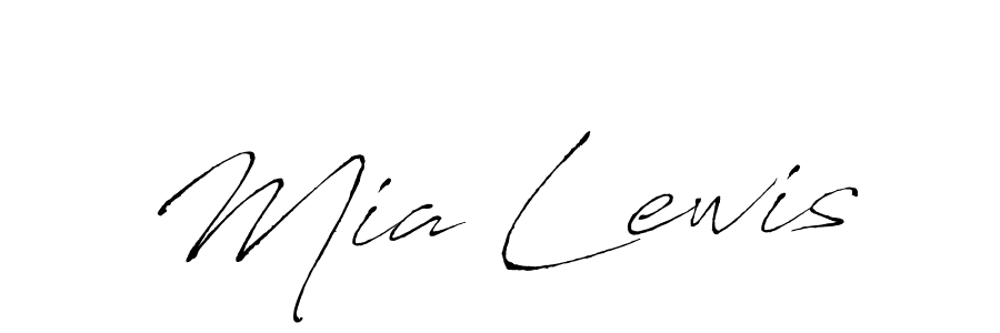 Antro_Vectra is a professional signature style that is perfect for those who want to add a touch of class to their signature. It is also a great choice for those who want to make their signature more unique. Get Mia Lewis name to fancy signature for free. Mia Lewis signature style 6 images and pictures png