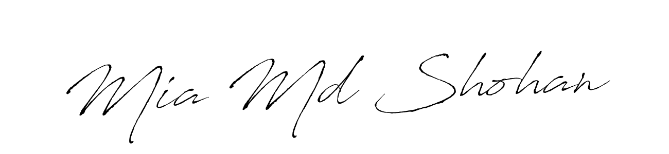 Antro_Vectra is a professional signature style that is perfect for those who want to add a touch of class to their signature. It is also a great choice for those who want to make their signature more unique. Get Mia Md Shohan name to fancy signature for free. Mia Md Shohan signature style 6 images and pictures png