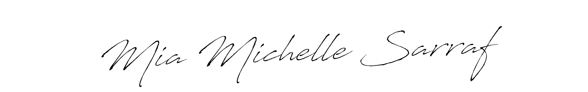 Once you've used our free online signature maker to create your best signature Antro_Vectra style, it's time to enjoy all of the benefits that Mia Michelle Sarraf name signing documents. Mia Michelle Sarraf signature style 6 images and pictures png