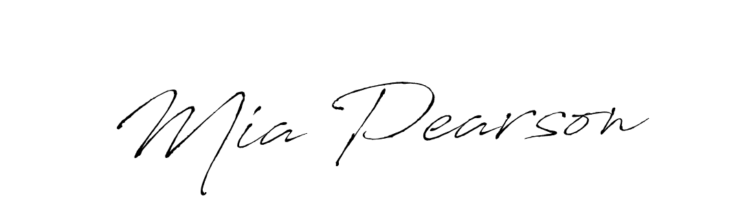 Make a beautiful signature design for name Mia Pearson. With this signature (Antro_Vectra) style, you can create a handwritten signature for free. Mia Pearson signature style 6 images and pictures png
