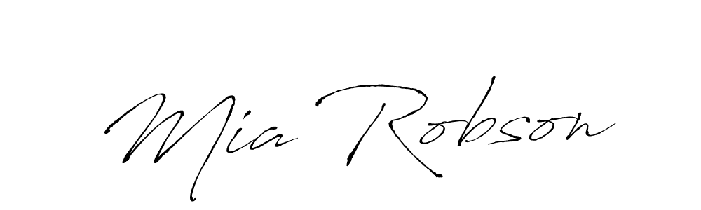 The best way (Antro_Vectra) to make a short signature is to pick only two or three words in your name. The name Mia Robson include a total of six letters. For converting this name. Mia Robson signature style 6 images and pictures png