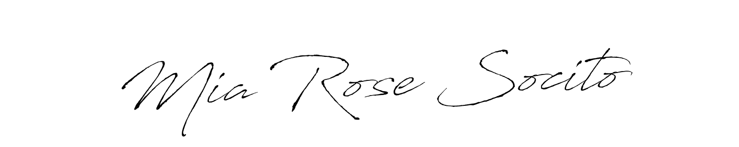 if you are searching for the best signature style for your name Mia Rose Socito. so please give up your signature search. here we have designed multiple signature styles  using Antro_Vectra. Mia Rose Socito signature style 6 images and pictures png