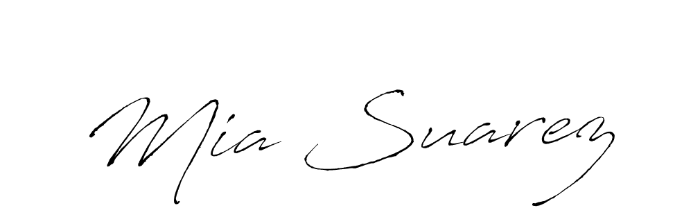 Use a signature maker to create a handwritten signature online. With this signature software, you can design (Antro_Vectra) your own signature for name Mia Suarez. Mia Suarez signature style 6 images and pictures png