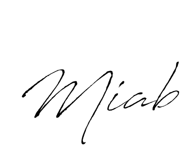 Create a beautiful signature design for name Miab. With this signature (Antro_Vectra) fonts, you can make a handwritten signature for free. Miab signature style 6 images and pictures png