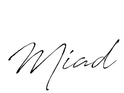 You should practise on your own different ways (Antro_Vectra) to write your name (Miad) in signature. don't let someone else do it for you. Miad signature style 6 images and pictures png