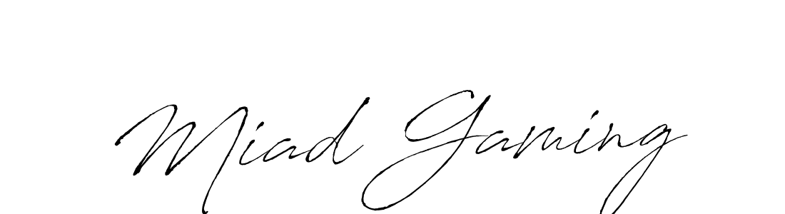 Also You can easily find your signature by using the search form. We will create Miad Gaming name handwritten signature images for you free of cost using Antro_Vectra sign style. Miad Gaming signature style 6 images and pictures png
