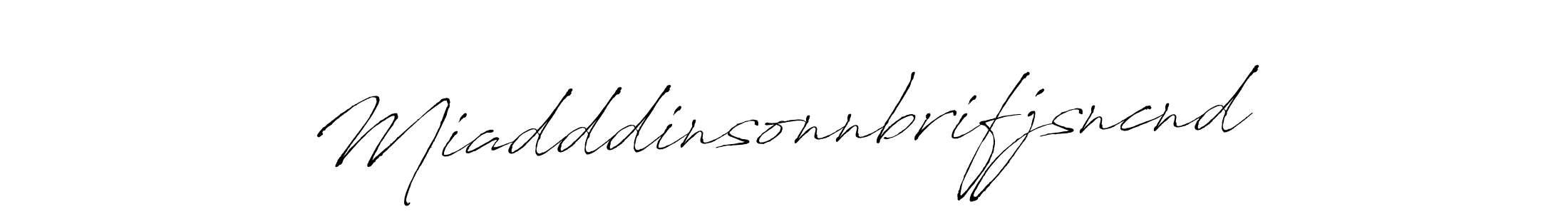 The best way (Antro_Vectra) to make a short signature is to pick only two or three words in your name. The name Miadddinsonnbrifjsncnd include a total of six letters. For converting this name. Miadddinsonnbrifjsncnd signature style 6 images and pictures png