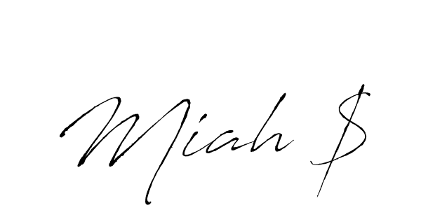 Similarly Antro_Vectra is the best handwritten signature design. Signature creator online .You can use it as an online autograph creator for name Miah $. Miah $ signature style 6 images and pictures png