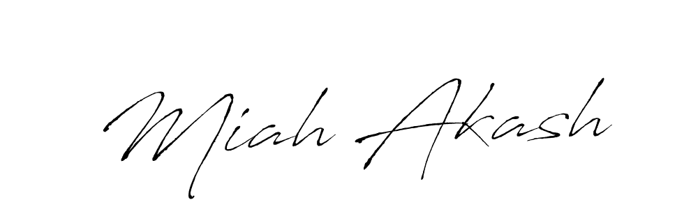 Miah Akash stylish signature style. Best Handwritten Sign (Antro_Vectra) for my name. Handwritten Signature Collection Ideas for my name Miah Akash. Miah Akash signature style 6 images and pictures png
