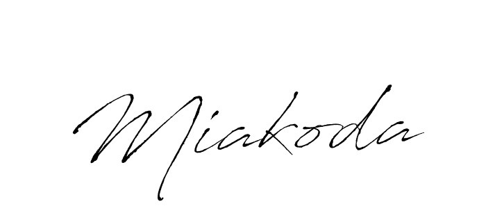 How to make Miakoda signature? Antro_Vectra is a professional autograph style. Create handwritten signature for Miakoda name. Miakoda signature style 6 images and pictures png