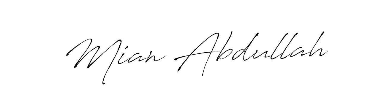 It looks lik you need a new signature style for name Mian Abdullah. Design unique handwritten (Antro_Vectra) signature with our free signature maker in just a few clicks. Mian Abdullah signature style 6 images and pictures png