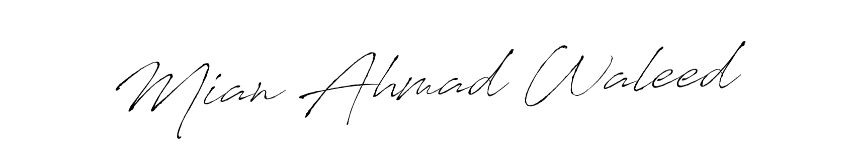 Make a beautiful signature design for name Mian Ahmad Waleed. Use this online signature maker to create a handwritten signature for free. Mian Ahmad Waleed signature style 6 images and pictures png