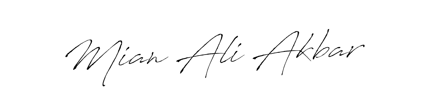 Antro_Vectra is a professional signature style that is perfect for those who want to add a touch of class to their signature. It is also a great choice for those who want to make their signature more unique. Get Mian Ali Akbar name to fancy signature for free. Mian Ali Akbar signature style 6 images and pictures png