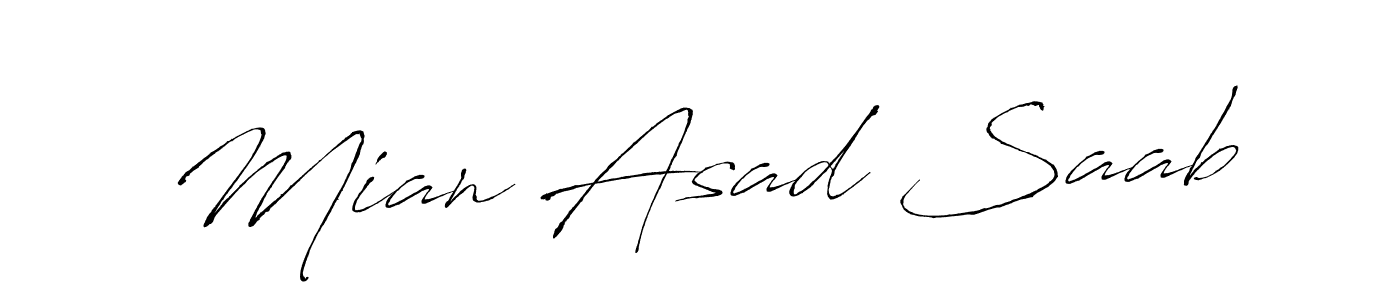 Make a short Mian Asad Saab signature style. Manage your documents anywhere anytime using Antro_Vectra. Create and add eSignatures, submit forms, share and send files easily. Mian Asad Saab signature style 6 images and pictures png
