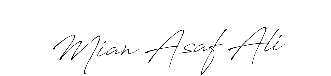 The best way (Antro_Vectra) to make a short signature is to pick only two or three words in your name. The name Mian Asaf Ali include a total of six letters. For converting this name. Mian Asaf Ali signature style 6 images and pictures png