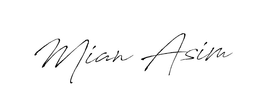Mian Asim stylish signature style. Best Handwritten Sign (Antro_Vectra) for my name. Handwritten Signature Collection Ideas for my name Mian Asim. Mian Asim signature style 6 images and pictures png