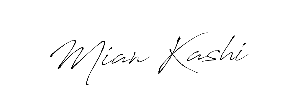 Use a signature maker to create a handwritten signature online. With this signature software, you can design (Antro_Vectra) your own signature for name Mian Kashi. Mian Kashi signature style 6 images and pictures png