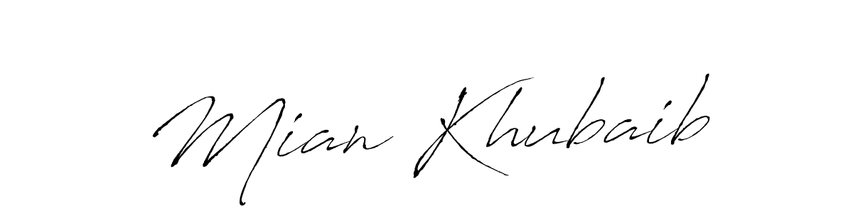 Make a beautiful signature design for name Mian Khubaib. Use this online signature maker to create a handwritten signature for free. Mian Khubaib signature style 6 images and pictures png