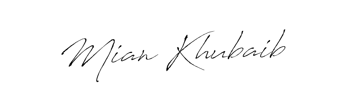 Similarly Antro_Vectra is the best handwritten signature design. Signature creator online .You can use it as an online autograph creator for name Mian Khubaib. Mian Khubaib signature style 6 images and pictures png
