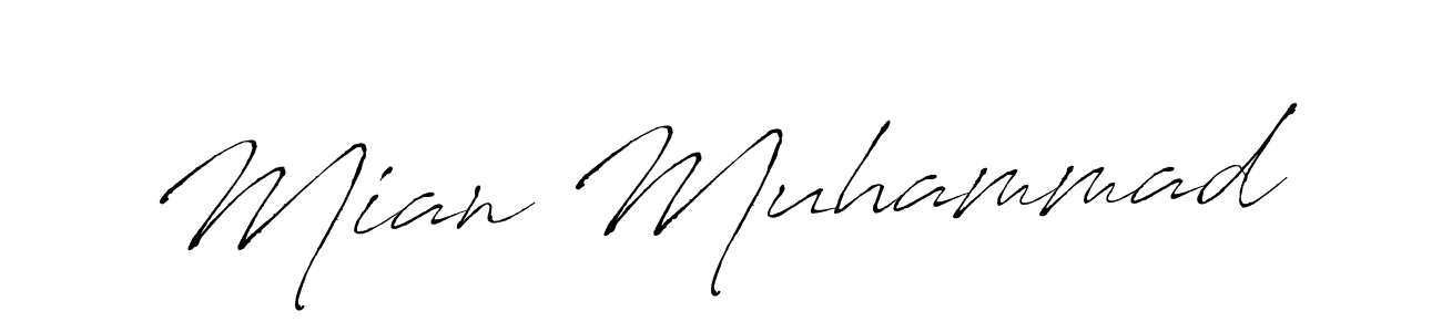 Also we have Mian Muhammad name is the best signature style. Create professional handwritten signature collection using Antro_Vectra autograph style. Mian Muhammad signature style 6 images and pictures png
