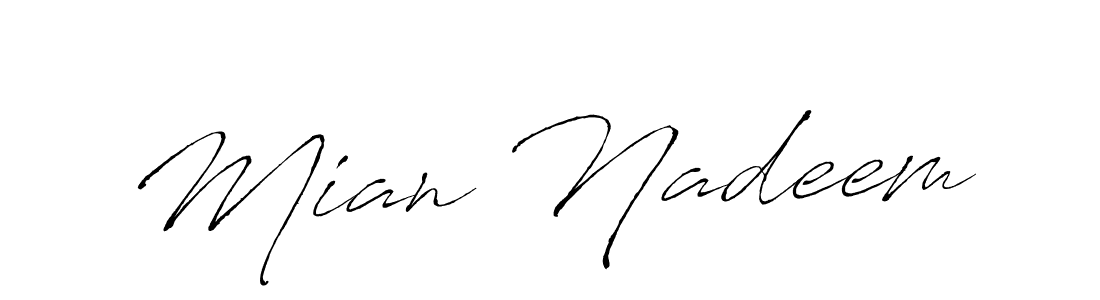 You can use this online signature creator to create a handwritten signature for the name Mian Nadeem. This is the best online autograph maker. Mian Nadeem signature style 6 images and pictures png